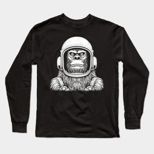 Vintage bigfoot astronaut Long Sleeve T-Shirt